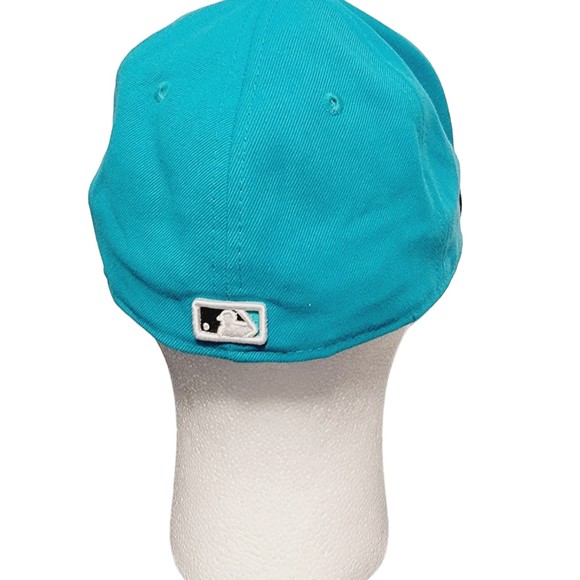 New Era Unisex Florida Marlins Blue Black Lightweight Baseball‎ Cap Size 7 1/4 - Picture 7 of 10